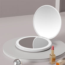 Load image into Gallery viewer, Creative Portable LED Light Cosmetic Mirror Lamp Compact LED Mirror StorageTable Mirror Magnifying Makeup Cosmetic
