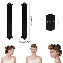 Load image into Gallery viewer, Heatless Curling Rod Headband Lazy Hair Curlers No Heat Hair Rollers Curls Sleeping Soft Flexi Rods with Hook Hair Styling Tools

