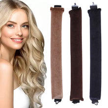 Load image into Gallery viewer, Heatless Curling Rod Headband Lazy Hair Curlers No Heat Hair Rollers Curls Sleeping Soft Flexi Rods with Hook Hair Styling Tools
