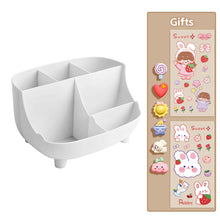 Load image into Gallery viewer, Kawaii Desktop Pen Holder Large-capacity Cute Stationery Storage Box Creative Cartoon Pencil Holder Ins Desk Organizer With Stickers Gift

