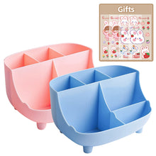 Load image into Gallery viewer, Kawaii Desktop Pen Holder Large-capacity Cute Stationery Storage Box Creative Cartoon Pencil Holder Ins Desk Organizer With Stickers Gift
