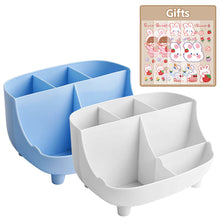 Load image into Gallery viewer, Kawaii Desktop Pen Holder Large-capacity Cute Stationery Storage Box Creative Cartoon Pencil Holder Ins Desk Organizer With Stickers Gift
