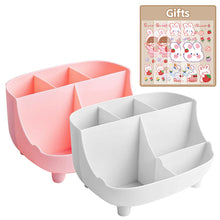Load image into Gallery viewer, Kawaii Desktop Pen Holder Large-capacity Cute Stationery Storage Box Creative Cartoon Pencil Holder Ins Desk Organizer With Stickers Gift
