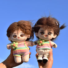 Load image into Gallery viewer, 20CM Doll Rompers Cartoon Plush Doll Replacement Outfit Playing House Accessories Mini Clothes
