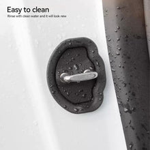 Load image into Gallery viewer, 4Pcs Silicone Car Door Mute Damping Cushion Anti-collision Lock Buckle Protective Cover for Tesla Model 3 Model Y
