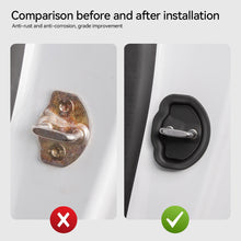 Load image into Gallery viewer, 4Pcs Silicone Car Door Mute Damping Cushion Anti-collision Lock Buckle Protective Cover for Tesla Model 3 Model Y
