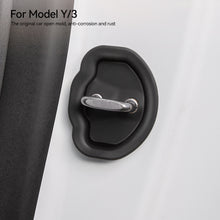 Load image into Gallery viewer, 4Pcs Silicone Car Door Mute Damping Cushion Anti-collision Lock Buckle Protective Cover for Tesla Model 3 Model Y
