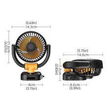 Load image into Gallery viewer, 5V/12V/24V Electric Car Cooler Low Noise USB Folding Car Cooling Fan 360 Rotation Automobile Air Cooler for Auto SUV Summer
