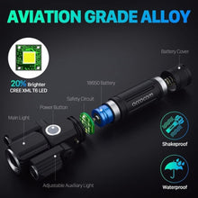 Load image into Gallery viewer, 1PC 3LED Bicycle Headlights T6 Aluminum Alloy Strong Light Highlighting Airplane Shaped Lights Outdoor Night Riding Set

