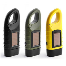 Load image into Gallery viewer, Outdoor Solar Hand-Operated Dual Purpose Flashlight Portable Multi-Functional LED First Aid Mountaineering Camping Hiking Emergency Light
