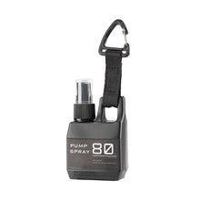 Load image into Gallery viewer, 80ML Outdoor Tactical Spray Bottle Portable Alcohol Disinfectant Press Dispenser Bottle With Buckle Outdoor Camping Trip Hiking Supplies

