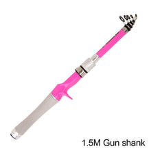 Load image into Gallery viewer, 1.5/1.8M Portable Retractable Lure Fishing Rod Ultra-Short Section 38CM FRP Fishing Rod
