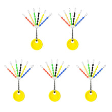 Load image into Gallery viewer, 5PCS Color Olive Shaped Rubber Space Bean Competition Main Line Module Lure Small Accessories
