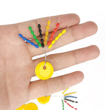 Load image into Gallery viewer, 5PCS Color Olive Shaped Rubber Space Bean Competition Main Line Module Lure Small Accessories

