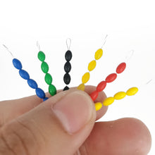 Load image into Gallery viewer, 5PCS Color Olive Shaped Rubber Space Bean Competition Main Line Module Lure Small Accessories
