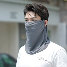 Load image into Gallery viewer, UPF50+ Full Face Ice Silk Sunscreen Mask Solid Color Shoulder Neck Protective Mask Outdoor Riding Fishing UV Protection Equipment
