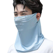 Load image into Gallery viewer, UPF50+ Full Face Ice Silk Sunscreen Mask Solid Color Shoulder Neck Protective Mask Outdoor Riding Fishing UV Protection Equipment
