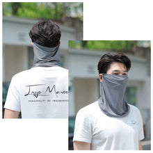 Load image into Gallery viewer, UPF50+ Full Face Ice Silk Sunscreen Mask Solid Color Shoulder Neck Protective Mask Outdoor Riding Fishing UV Protection Equipment
