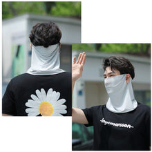 Load image into Gallery viewer, UPF50+ Full Face Ice Silk Sunscreen Mask Solid Color Shoulder Neck Protective Mask Outdoor Riding Fishing UV Protection Equipment
