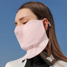 Load image into Gallery viewer, UPF50+ Chiffon Facial Throat Sunscreen Mask Solid Color Throat Neck Protective Mask Outdoor Riding Fishing UV Protection Equipment
