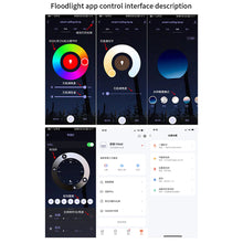 Load image into Gallery viewer, Tuya APP Control RGB Floodlight Smart RGBCW CCT 2700-6500K 30W 110V/220V AC For Garden Party Outdoor Lighting
