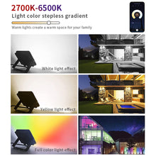 Load image into Gallery viewer, Tuya APP Control RGB Floodlight Smart RGBCW CCT 2700-6500K 30W 110V/220V AC For Garden Party Outdoor Lighting
