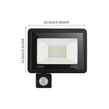 Load image into Gallery viewer, LED Motion Sensor Floodlight Outdoor Wall Light White Light 50W 30W 20W 10W IP66 Waterproof LED Spotlight For Garden
