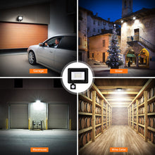 Load image into Gallery viewer, LED Motion Sensor Floodlight Outdoor Wall Light White Light 50W 30W 20W 10W IP66 Waterproof LED Spotlight For Garden
