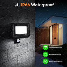 Load image into Gallery viewer, LED Motion Sensor Floodlight Outdoor Wall Light White Light 50W 30W 20W 10W IP66 Waterproof LED Spotlight For Garden
