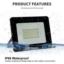 Load image into Gallery viewer, LED Flood Light 10W 20W 30W 50W AC 220V Reflector Spotlight Street Light Wall Lamp IP66 Waterproof Outdoor Garden Lighting
