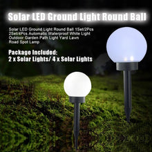 Load image into Gallery viewer, Solar Powered LED Bulb Lamp Energy Light Waterproof Outdoor Garden Light Street Solar Panel Ball Lights Lawn Yard Lamp
