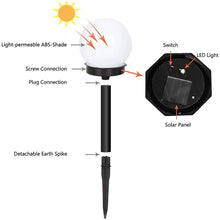 Load image into Gallery viewer, Solar Powered LED Bulb Lamp Energy Light Waterproof Outdoor Garden Light Street Solar Panel Ball Lights Lawn Yard Lamp
