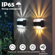 Load image into Gallery viewer, Waterproof LED Solar Lamp Outdoor Wall Garden Ambient Lighting Decoration Up &amp; Down Night Lights Yard Fence Corridor Sunlight
