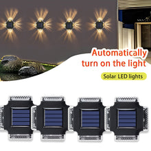 Load image into Gallery viewer, Waterproof LED Solar Lamp Outdoor Wall Garden Ambient Lighting Decoration Up &amp; Down Night Lights Yard Fence Corridor Sunlight
