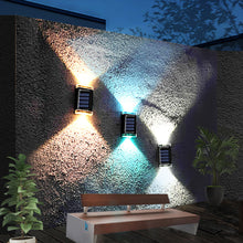 Load image into Gallery viewer, Waterproof LED Solar Lamp Outdoor Wall Garden Ambient Lighting Decoration Up &amp; Down Night Lights Yard Fence Corridor Sunlight
