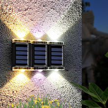 Load image into Gallery viewer, Waterproof LED Solar Lamp Outdoor Wall Garden Ambient Lighting Decoration Up &amp; Down Night Lights Yard Fence Corridor Sunlight
