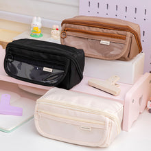 Load image into Gallery viewer, 1Pc Large Capacity Renovate Pencil Case Student Stationery Box College Style Zipper Pencil Bag Desk Organizer School Office Supplies Storage Bag
