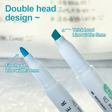 Load image into Gallery viewer, 5Pcs/set Double Head Highlighter Pen Candy Color Marker Pens Scrapbooking Journal Card Making Pens
