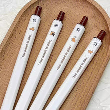 Load image into Gallery viewer, Cartoon Gel Pen Press Neuter Pen 0.5mm Black Cute Writing Drawing Pen Stationery Gifts School Office Supplies
