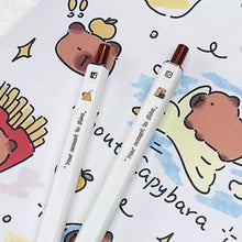 Load image into Gallery viewer, Cartoon Gel Pen Press Neuter Pen 0.5mm Black Cute Writing Drawing Pen Stationery Gifts School Office Supplies
