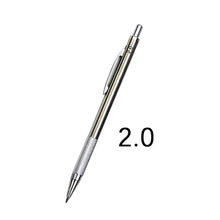 Load image into Gallery viewer, 1Pc Mechanical Pencil 0.3 0.5 0.7 0.9 1.3 2.0mm Full Metal Art Drawing Painting Automatic Pencil with Leads Office School Supply
