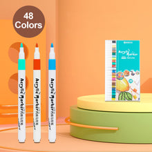 Load image into Gallery viewer, 12/60 Colors Acrylic Marker Rock Painting Kit for Kids Children Stone Paint Pens Set Ceramic Glass Wood DIY Crafts Art Supplies
