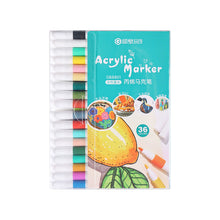 Load image into Gallery viewer, 12/60 Colors Acrylic Marker Rock Painting Kit for Kids Children Stone Paint Pens Set Ceramic Glass Wood DIY Crafts Art Supplies
