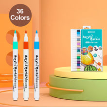 Load image into Gallery viewer, 12/60 Colors Acrylic Marker Rock Painting Kit for Kids Children Stone Paint Pens Set Ceramic Glass Wood DIY Crafts Art Supplies
