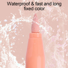 Load image into Gallery viewer, 12 Colors Skin Tone Markers Pens Nylon Soft Head Acrylic Markers Waterproof Pen Soft Brush Nib Skin Color Figure Painting School
