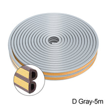 Load image into Gallery viewer, 5M/10M Door Window Seal Strip Self-adhesive Acoustic Foam Sealing Strip Tape Insulation Windproof Rubber Weatherstrip
