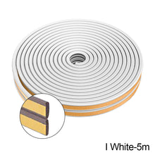 Load image into Gallery viewer, 5M/10M Door Window Seal Strip Self-adhesive Acoustic Foam Sealing Strip Tape Insulation Windproof Rubber Weatherstrip
