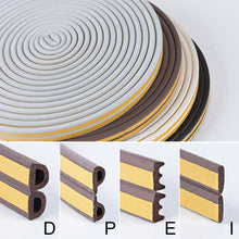 Load image into Gallery viewer, 5M/10M Door Window Seal Strip Self-adhesive Acoustic Foam Sealing Strip Tape Insulation Windproof Rubber Weatherstrip
