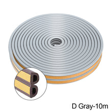 Load image into Gallery viewer, 5M/10M Door Window Seal Strip Self-adhesive Acoustic Foam Sealing Strip Tape Insulation Windproof Rubber Weatherstrip
