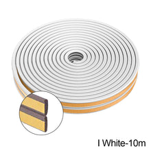 Load image into Gallery viewer, 5M/10M Door Window Seal Strip Self-adhesive Acoustic Foam Sealing Strip Tape Insulation Windproof Rubber Weatherstrip
